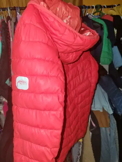 Chaqueta acolchada roja mujer - miniatura 1