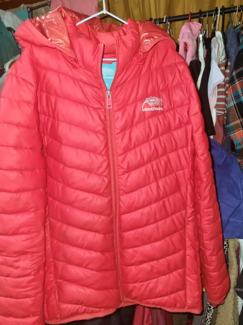 Chaqueta acolchada roja mujer - 3