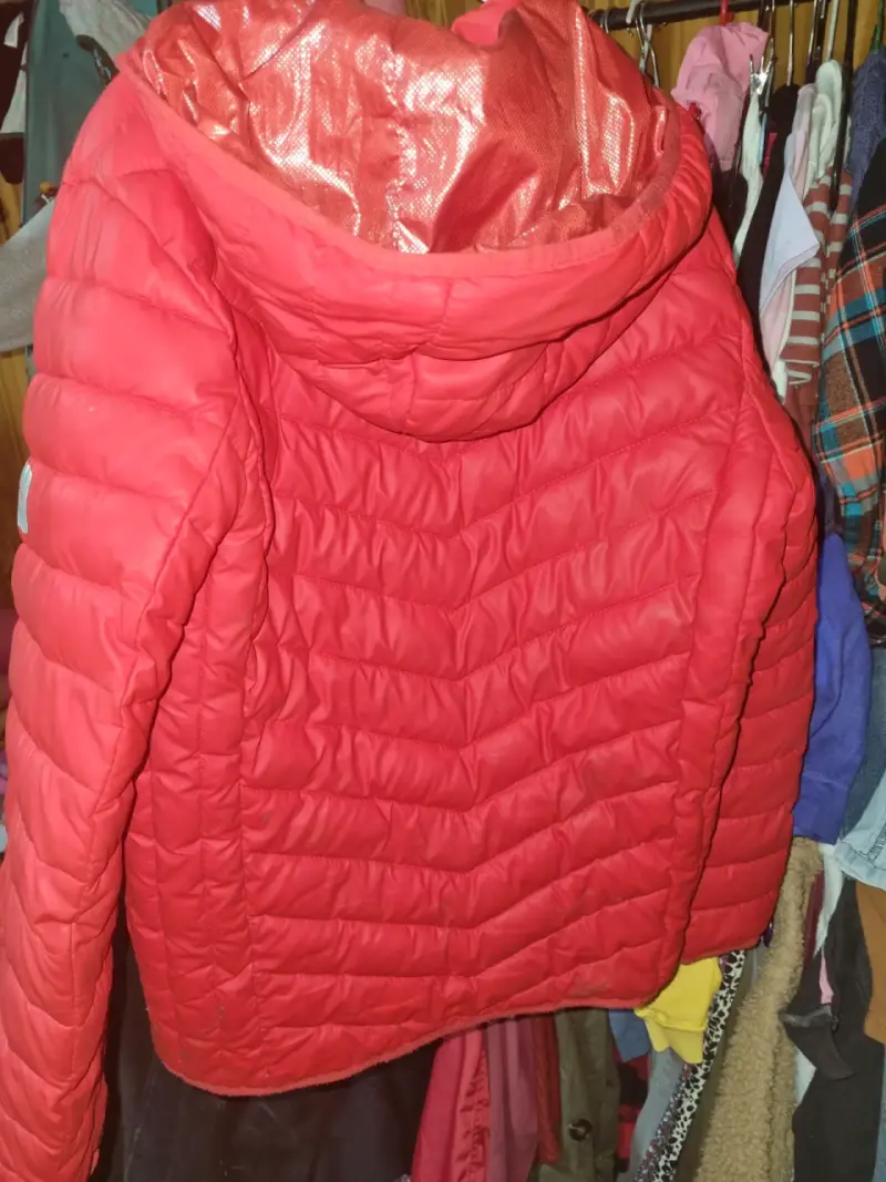 Chaqueta acolchada roja mujer - 4