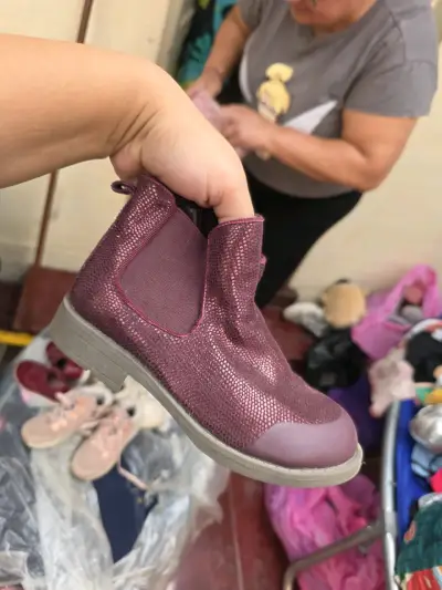 Botines brillantes color burdeos - miniatura 1