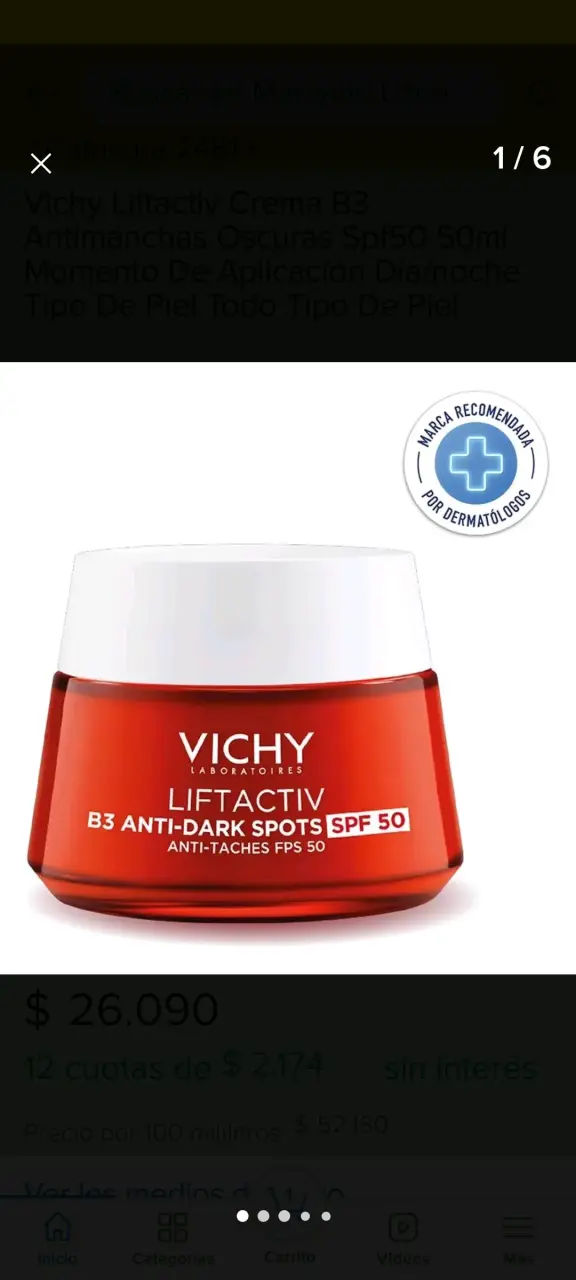 Crema Vichy Liftactiv SPF 50
