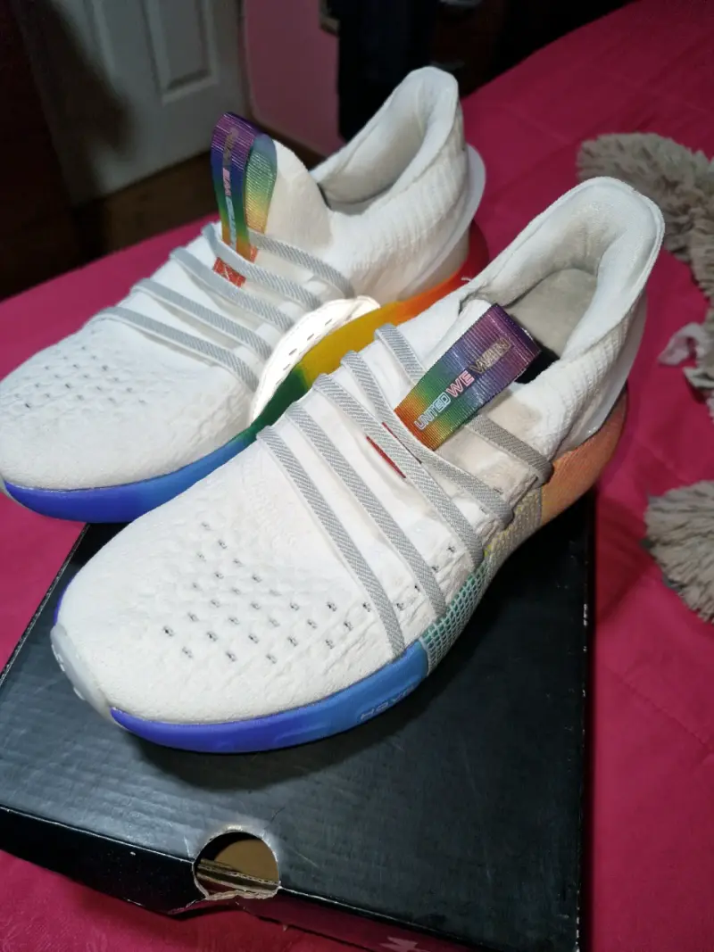 Zapatillas deportivas blancas arcoíris - 1