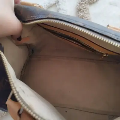 Cartera marrón monograma - miniatura 2