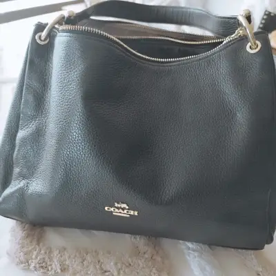 Bolso negro Coach cuero - miniatura 1