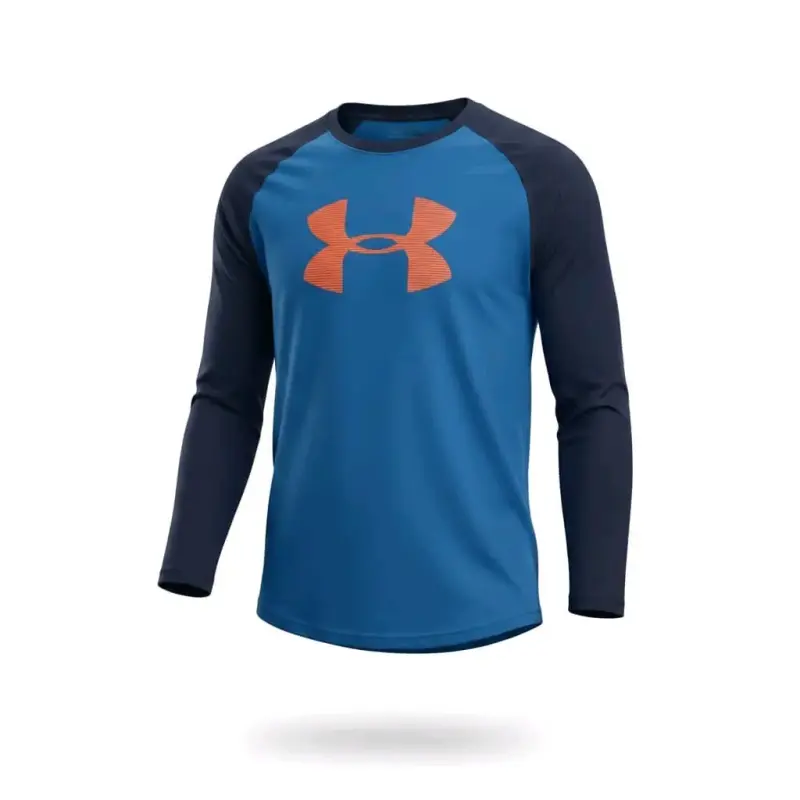 Polera manga larga azul
