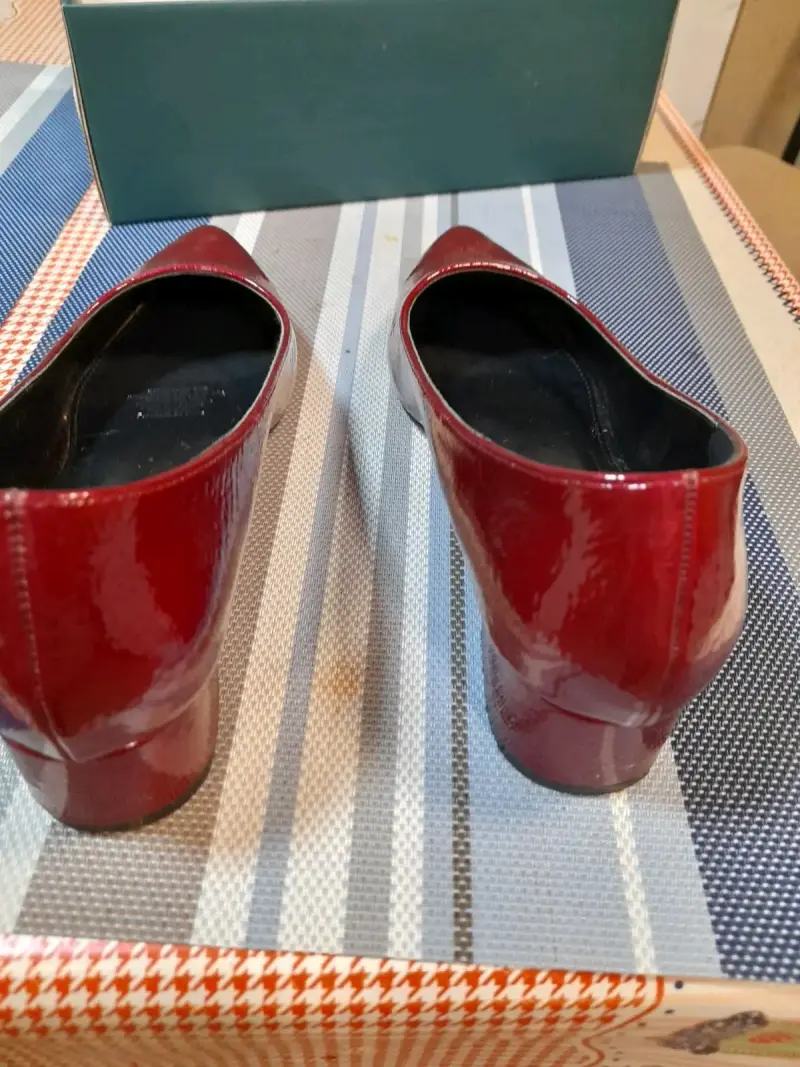 Zapatos de charol rojo mujer - 1