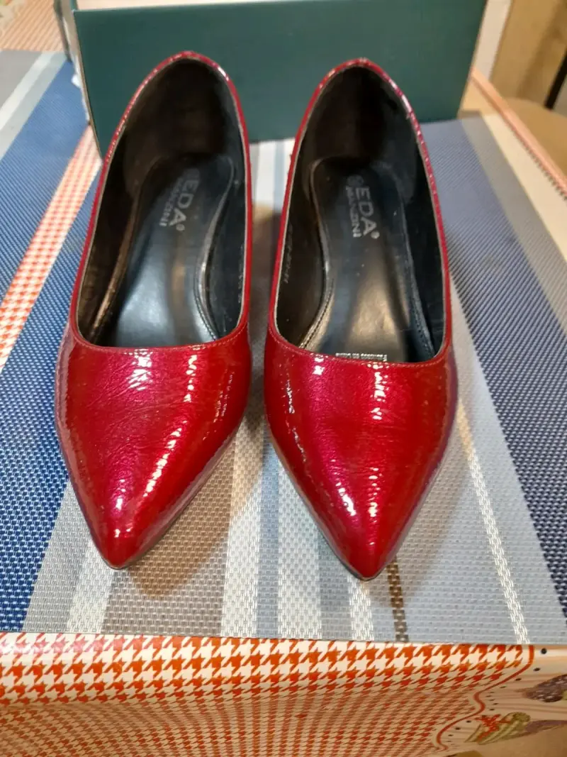 Zapatos de charol rojo mujer - 2