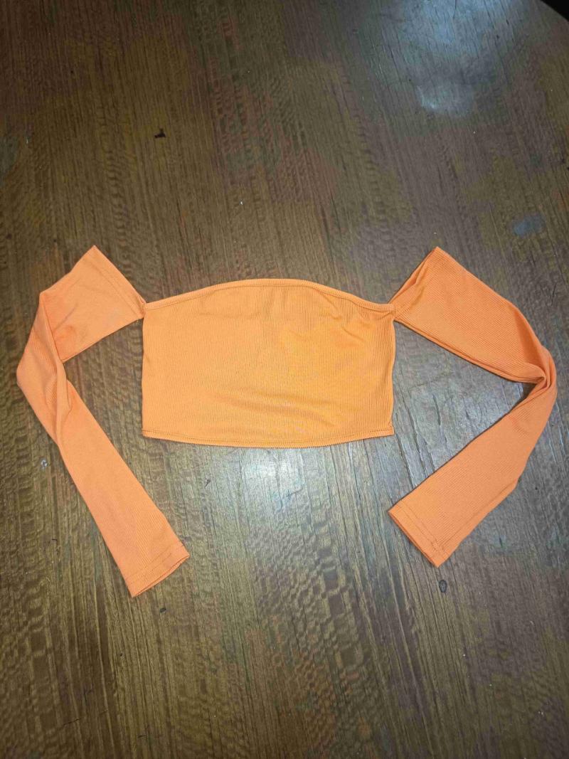 Top strapless naranja xs
