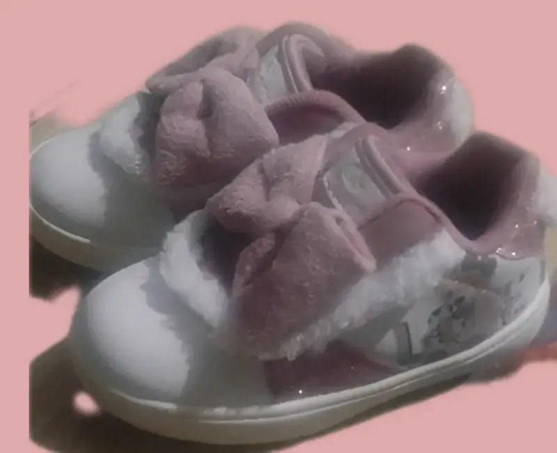 Zapatillas limonada infantiles blancas y rosadas - 2