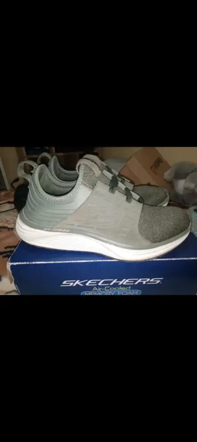 Zapatillas grises Skechers - miniatura 1