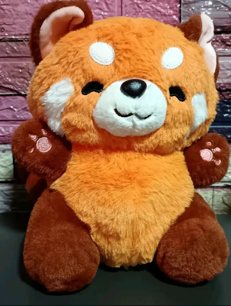 Peluche de panda rojo suave - 1