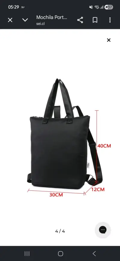 Bolso porta notebook sei - miniatura 3