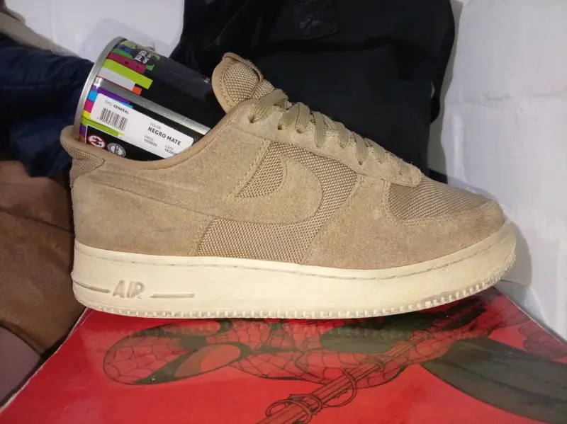 Zapatillas air force 1 Parachute Beige con gamuza - 1
