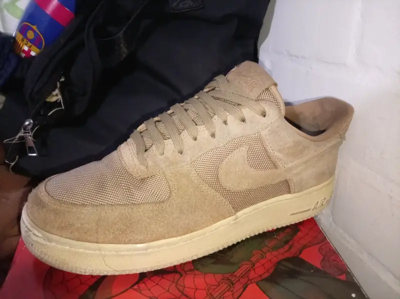 Zapatillas air force 1 Parachute Beige con gamuza - 6