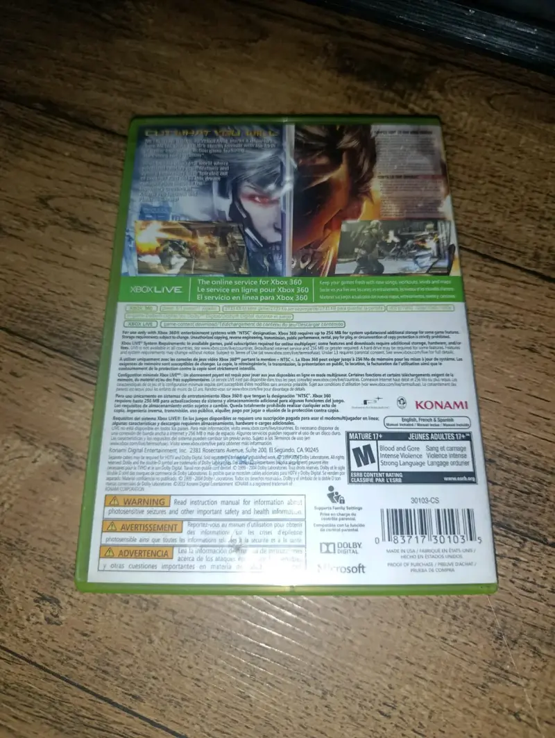 Metal Gear Rising Revengeance Usado Xbox 360 - 3