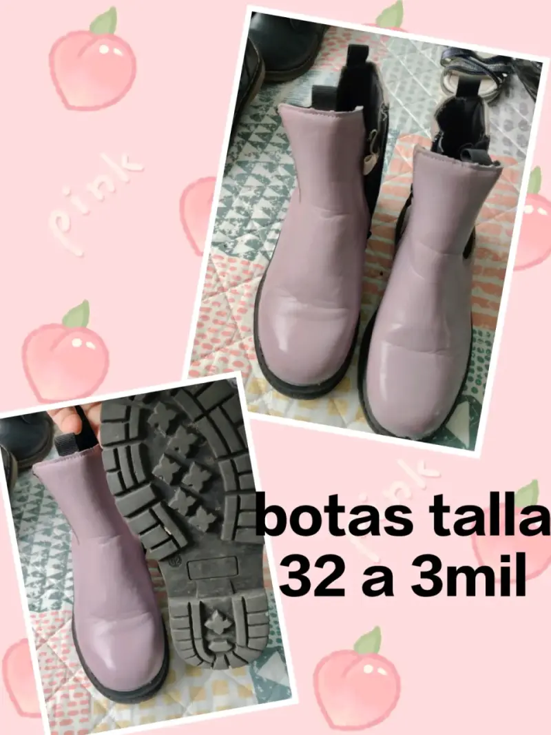 Botas moradas talla 32