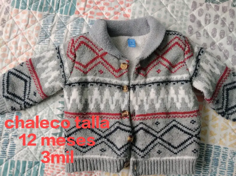 Chaleco niño talla 12 meses
