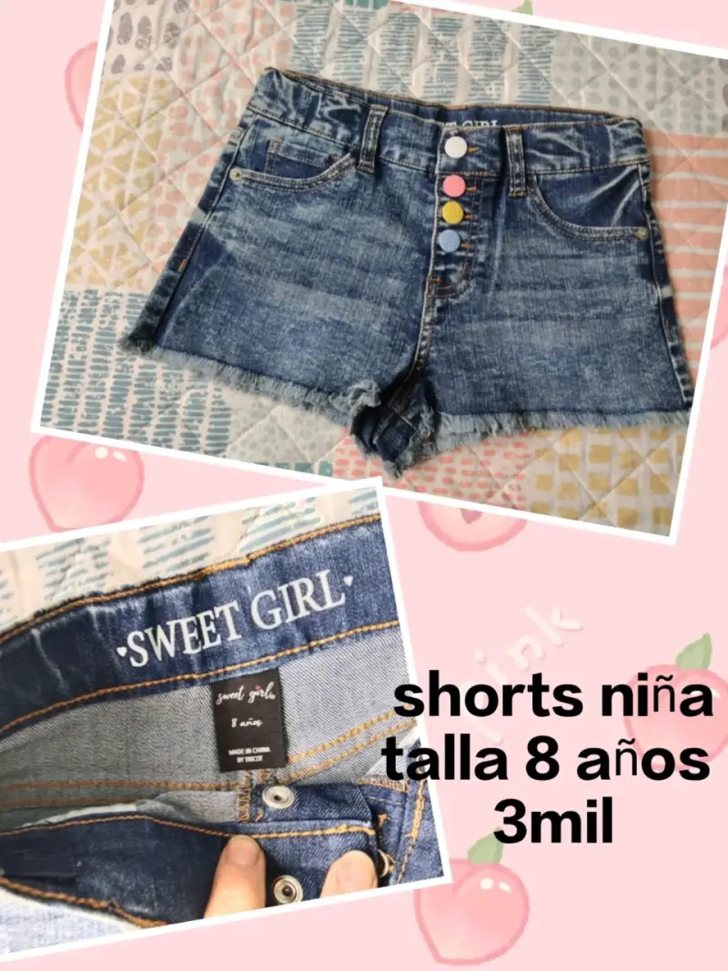 Shorts denim niña talla 8 años