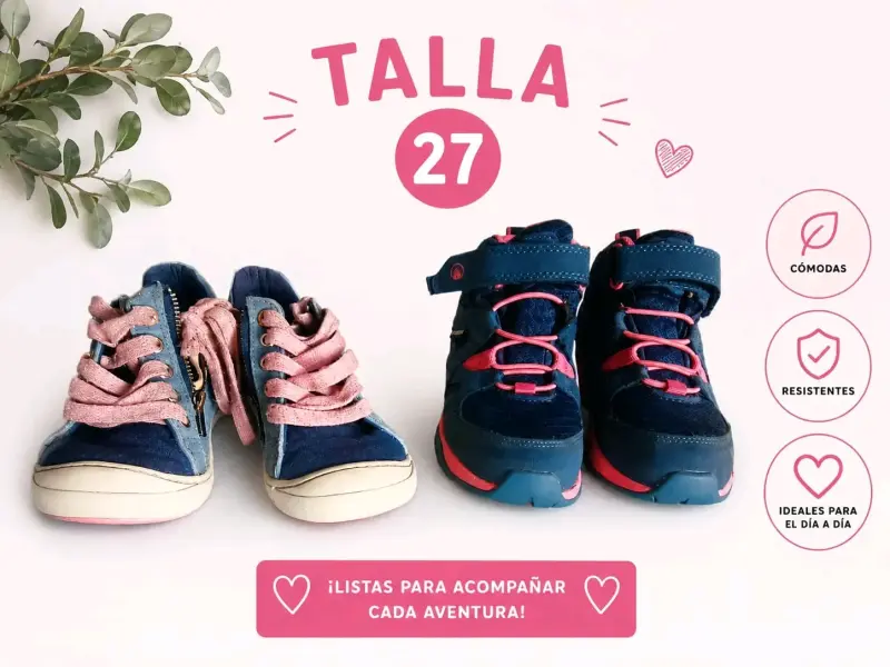 Zapatillas de niña talla 27