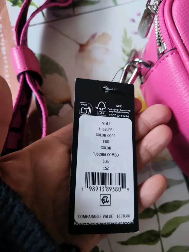 Bandolera fucsia Karl Lagerfeld - 2