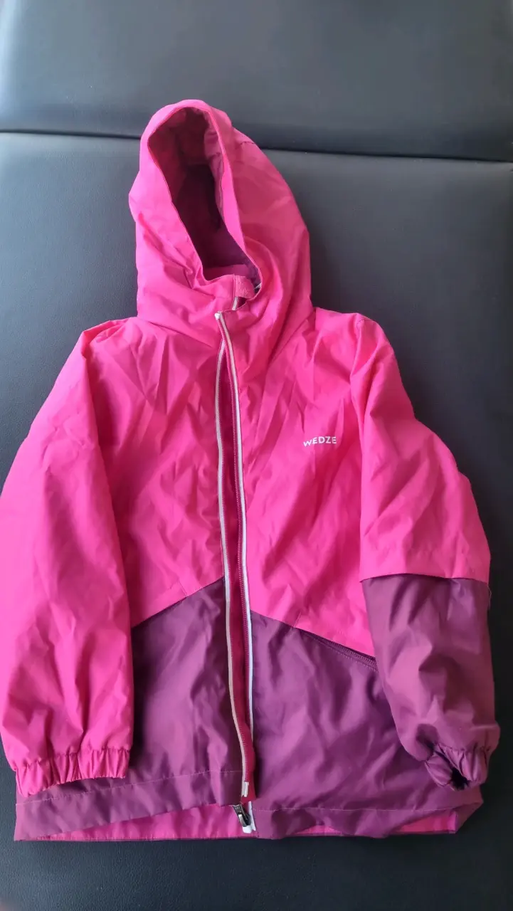 Chaqueta impermeable rosada para la nieve Wed'ze - 1