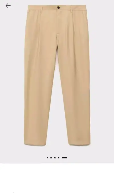 Pantalones beige elegantes - miniatura 1