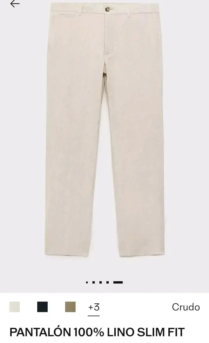 Pantalones beige elegantes - 2