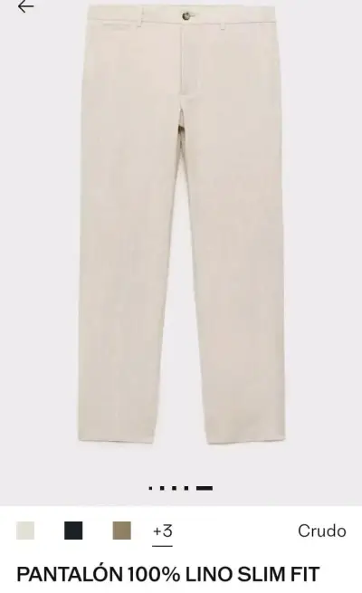 Pantalones beige elegantes - miniatura 2