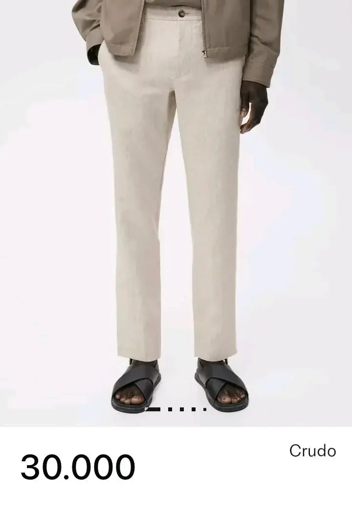 Pantalones beige elegantes - 3