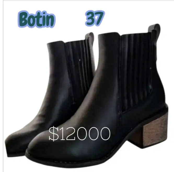 Botines negros talla 37 horma chica