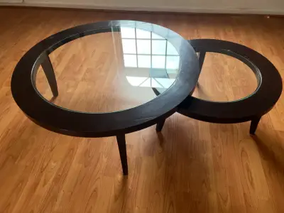 Mesa de centro con vidrio - miniatura 2
