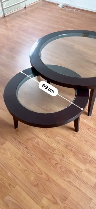 Mesa de centro con vidrio - miniatura 4
