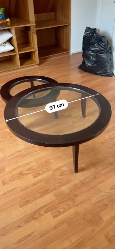 Mesa de centro con vidrio - miniatura 5