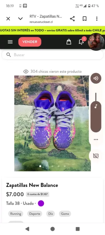 Zapatillas deportivas coloridas - miniatura 1