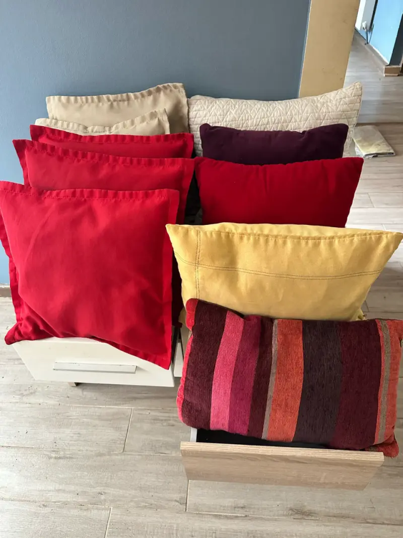 Cojines de colores variados - 1