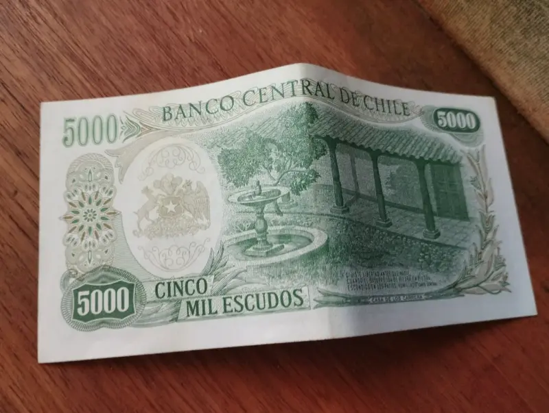 Billete 5000 escudos chileno - 2