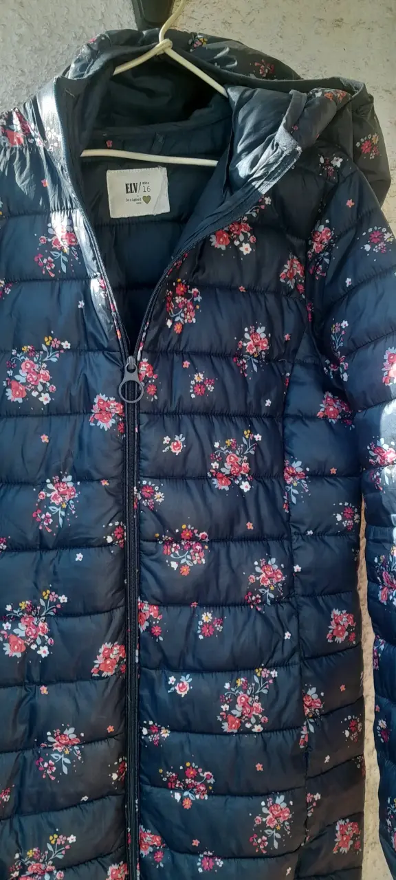 Chaqueta acolchada estampada floral - 1