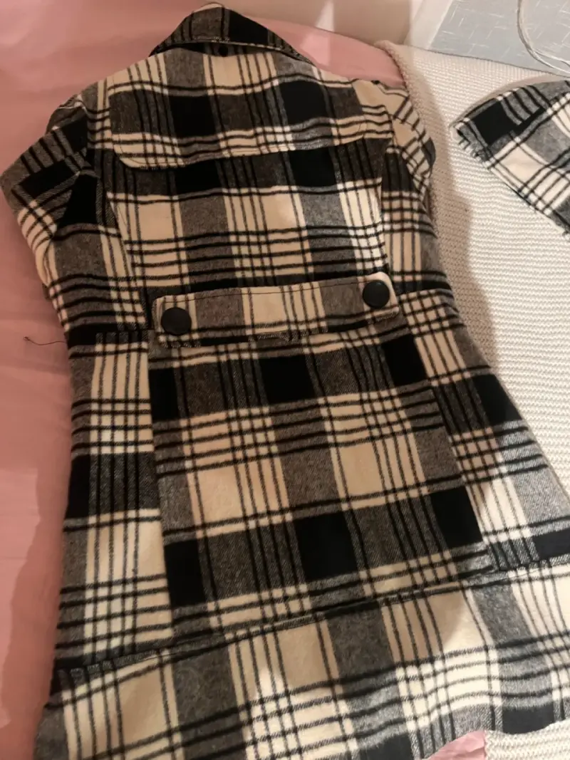 Abrigo a cuadros Wados talla S - 5
