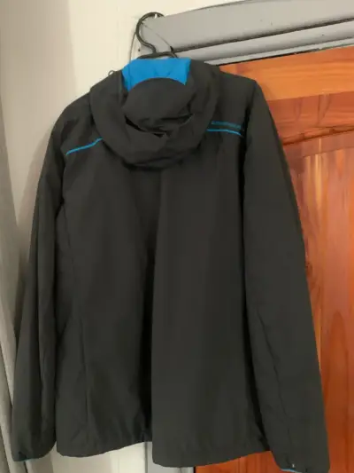 Parka outdoor negra con azul - miniatura 2