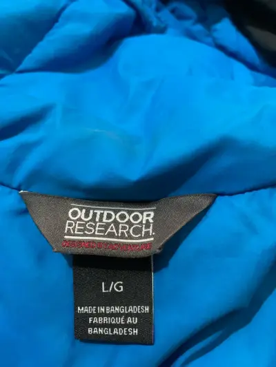 Parka outdoor negra con azul - miniatura 3