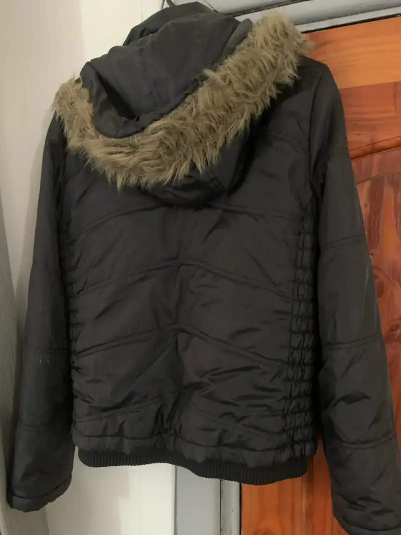 Parka negra acolchada - 2