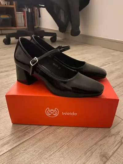 Zapatos negros charol con hebilla - miniatura 2