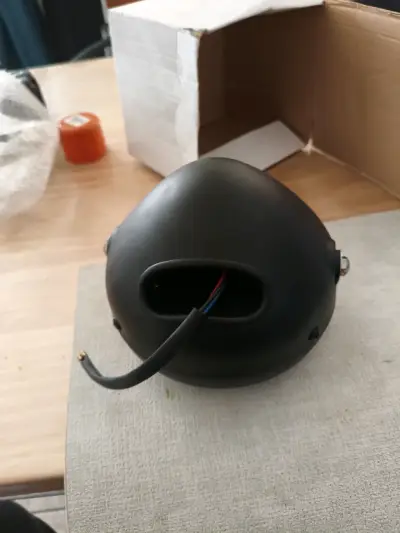 Foco LED redondo negro pará moto nuevo - miniatura 2