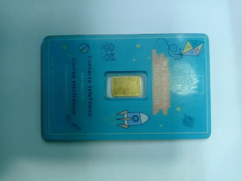 Lingote de oro 24k, 1 gramo - 2