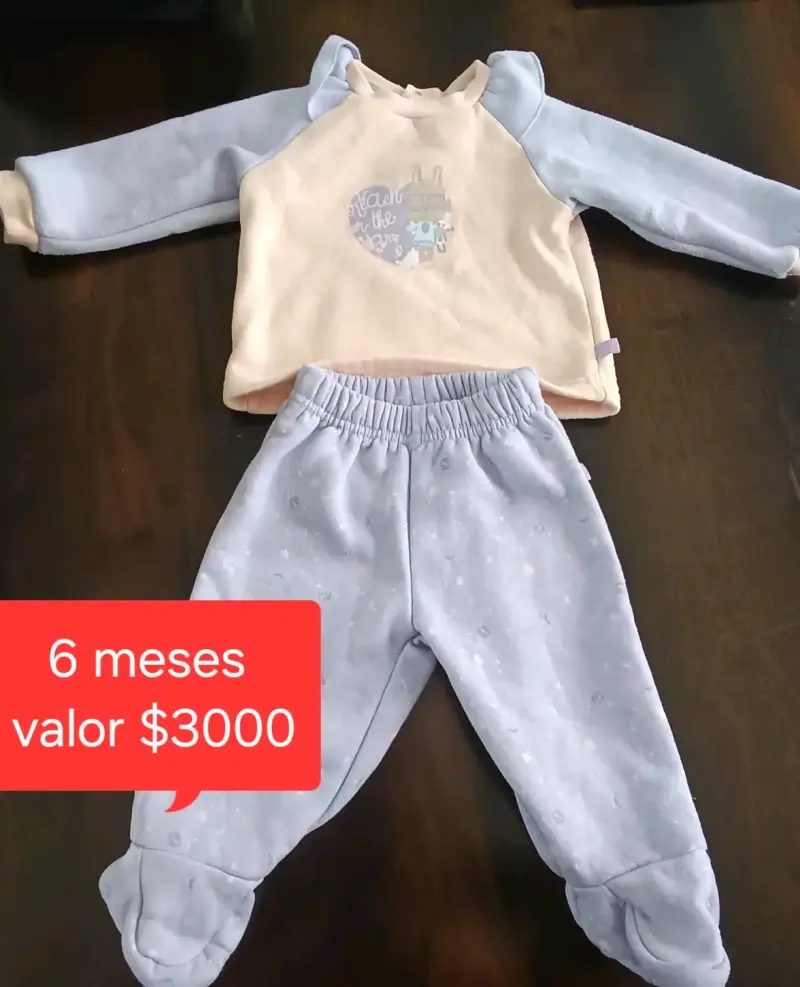 Conjunto bebé pastel 6 meses