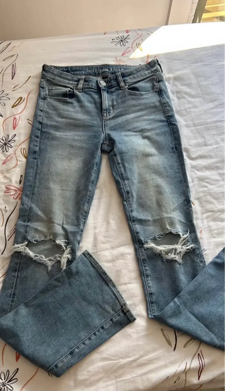 Jeans American Eagle azul claro - 3