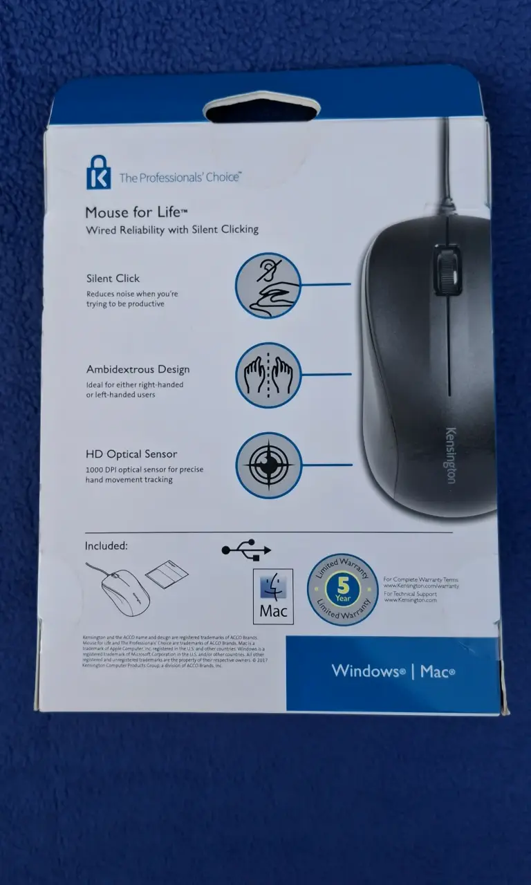 Mouse Kensington Click Silencioso - 2