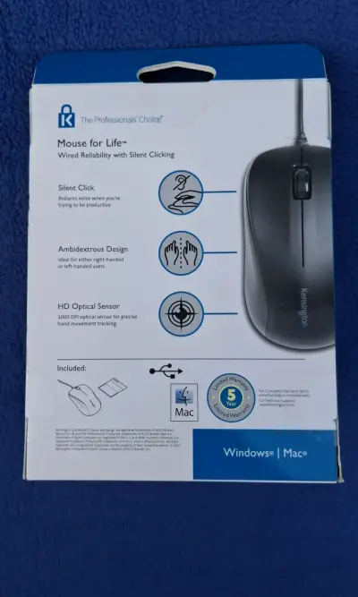 Mouse Kensington Click Silencioso - miniatura 2