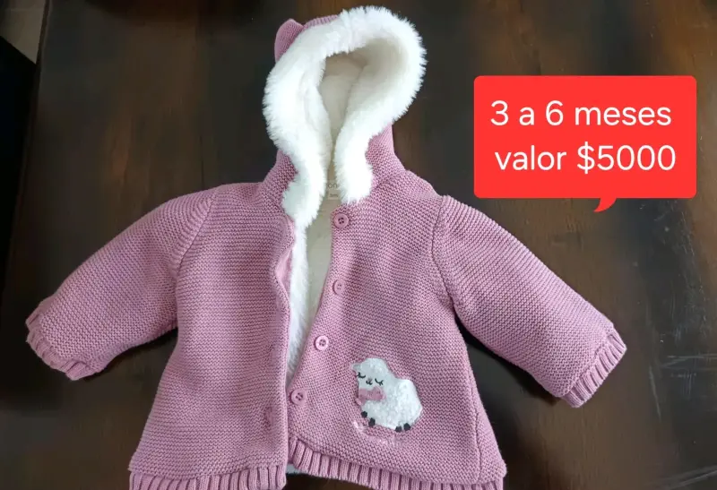 Chaleco rosado para bebé