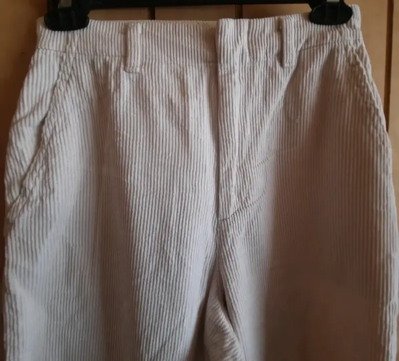 Pantalones de tela a rayas blancas - 2